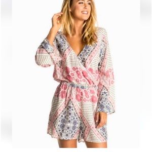 Roxy flowy shorts romper